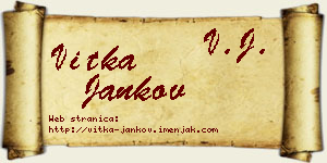 Vitka Jankov vizit kartica